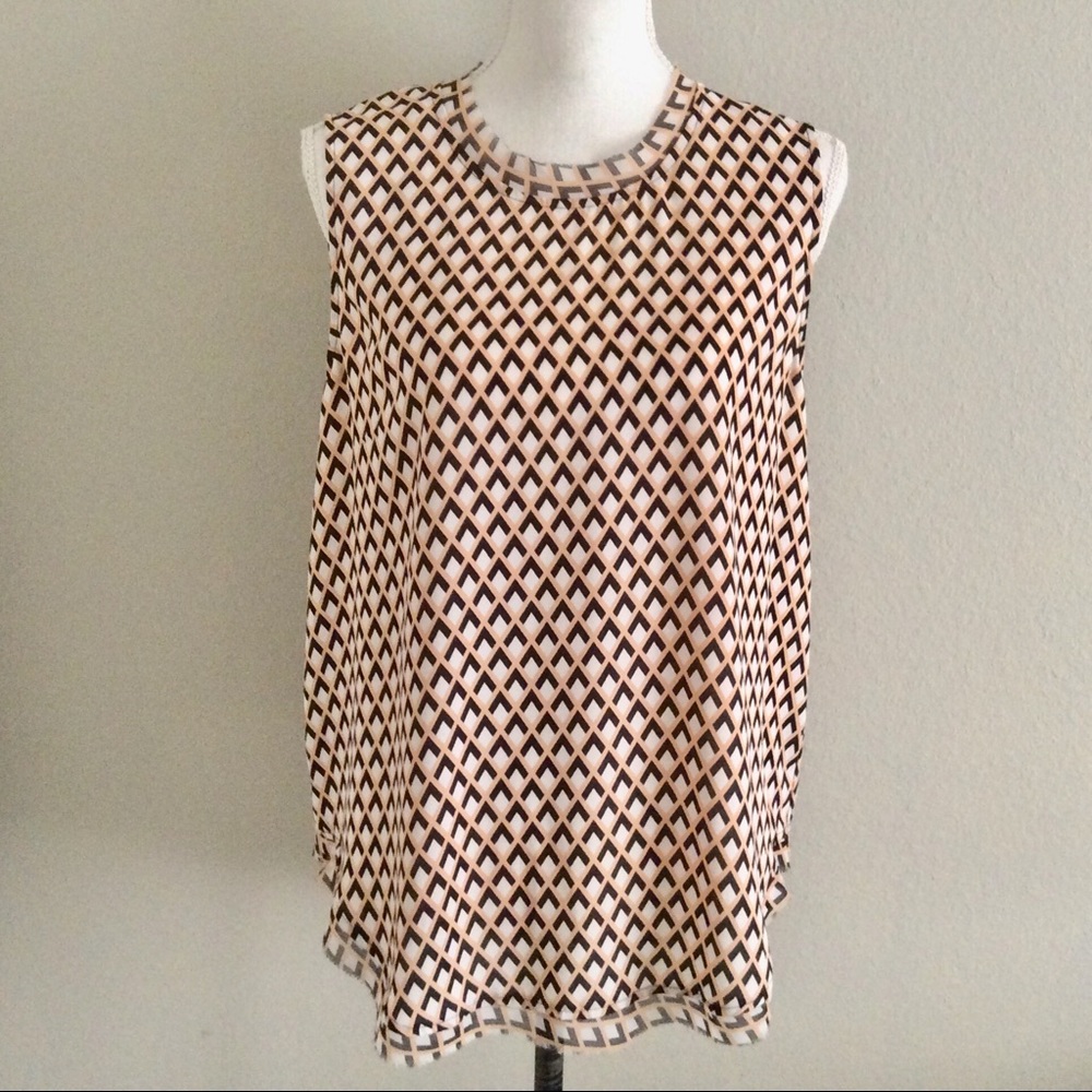 Who What Wear | Geometric Print Sleeveless Top